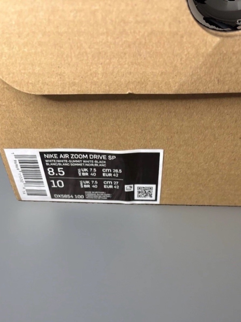 NIKE Air Zoom Drive Drake NOCTA Summit White Orange Laces Men’s SIZE 9.5 NIB - Picture 9 of 9